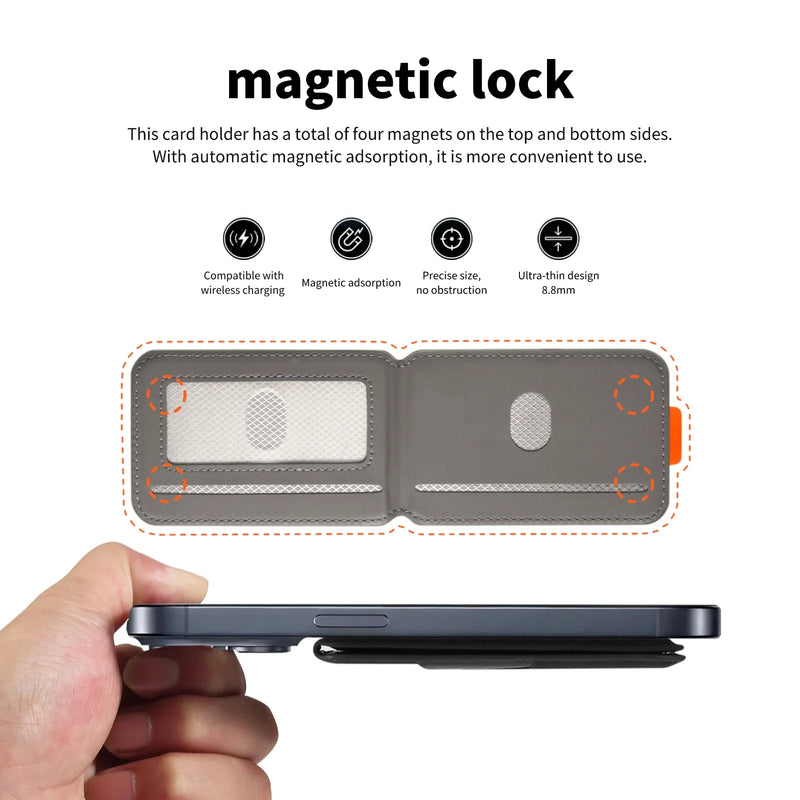 Torqun Studio Luxury Leather MagSafe Card Holder