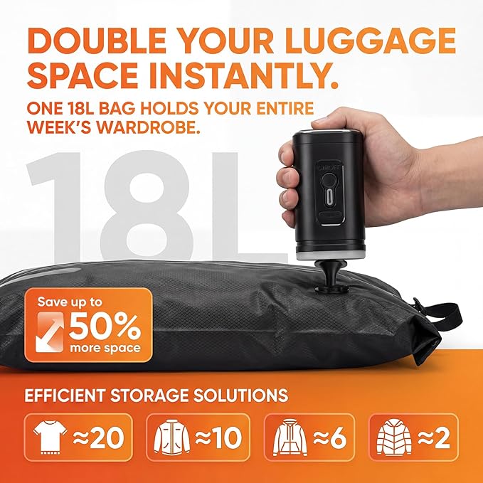 Torqun Studio™ Vacuum Storage Bags – Pack More, Carry Less